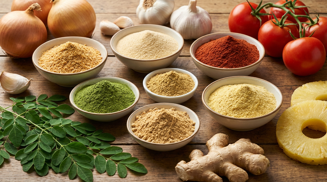 Natural powder ingredients